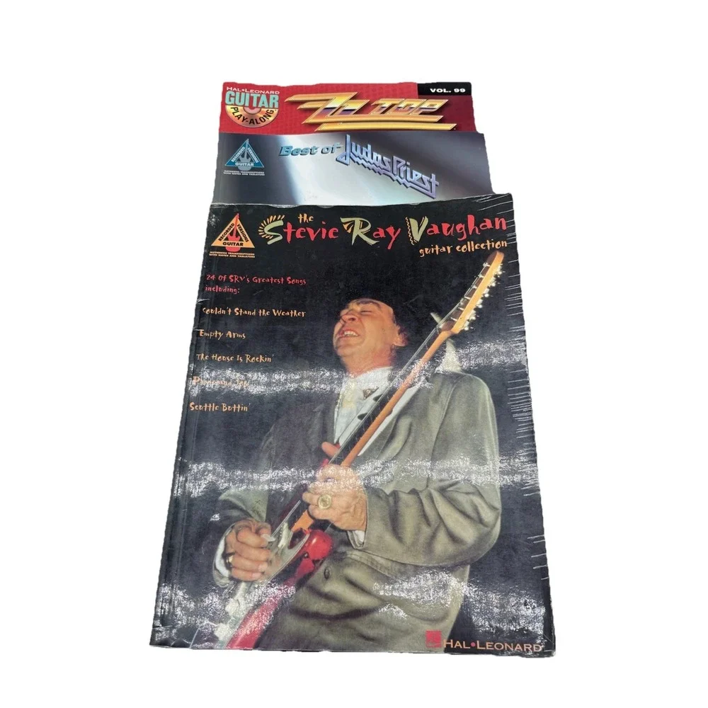 Guitar TAB: SRV Vaughan Collection + ZZ Top + Judas Priest Hal Leonard lot of 3